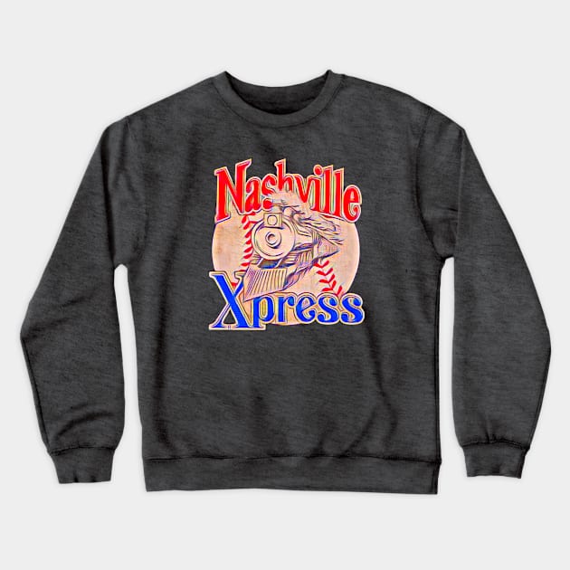 Nashville Xpress Baseball Crewneck Sweatshirt by Kitta’s Shop